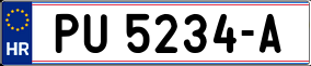 Trailer License Plate
